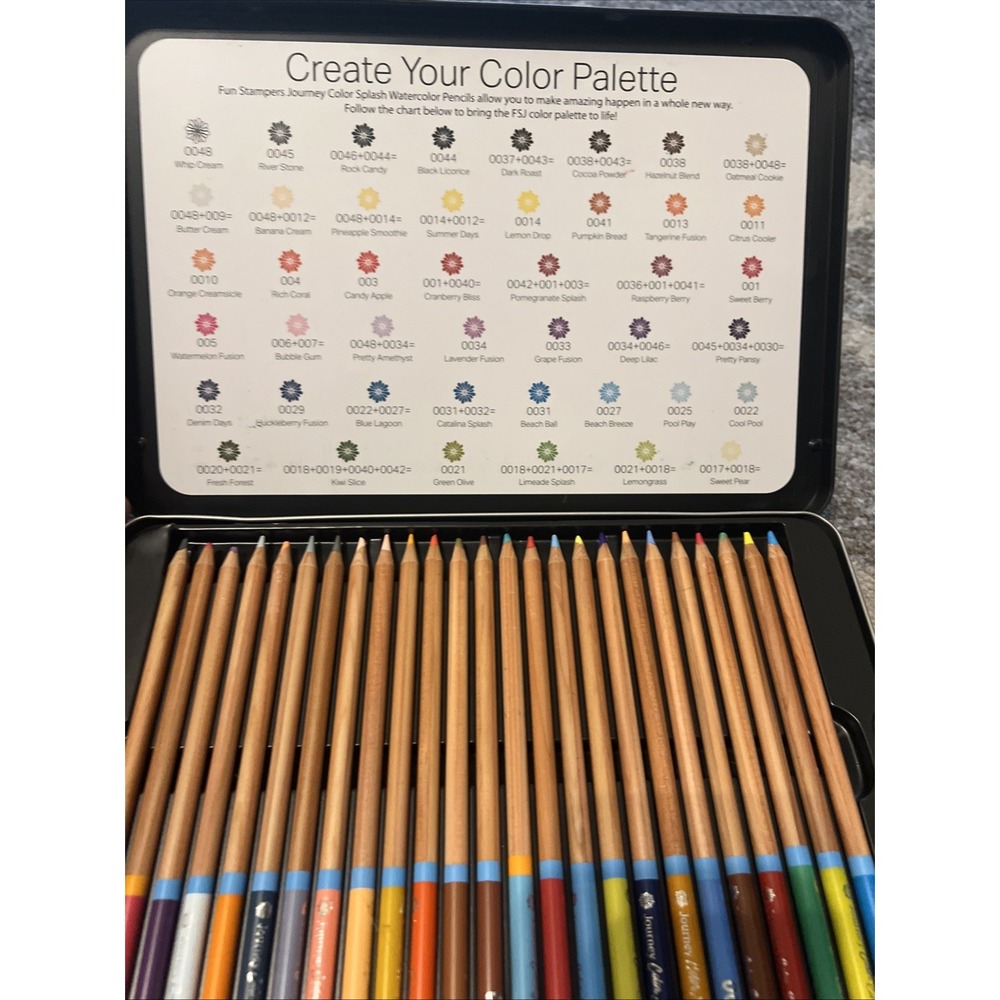Journey Color Burst Pencils, 48 color Burst Pencils Preowned W/ Case - Picture 9 of 15